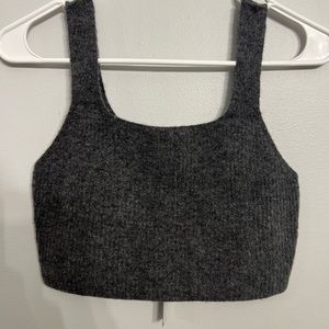 Everlane Heathered Charcoal Yak‎ And Wool Blend The Cozy Stretch Tank SML NWT
